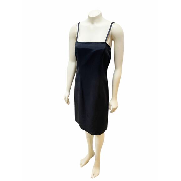 Douglas Hannant Insignia Little Black Dress Minimal Tor Back Sz 6 - Picture 4 of 10